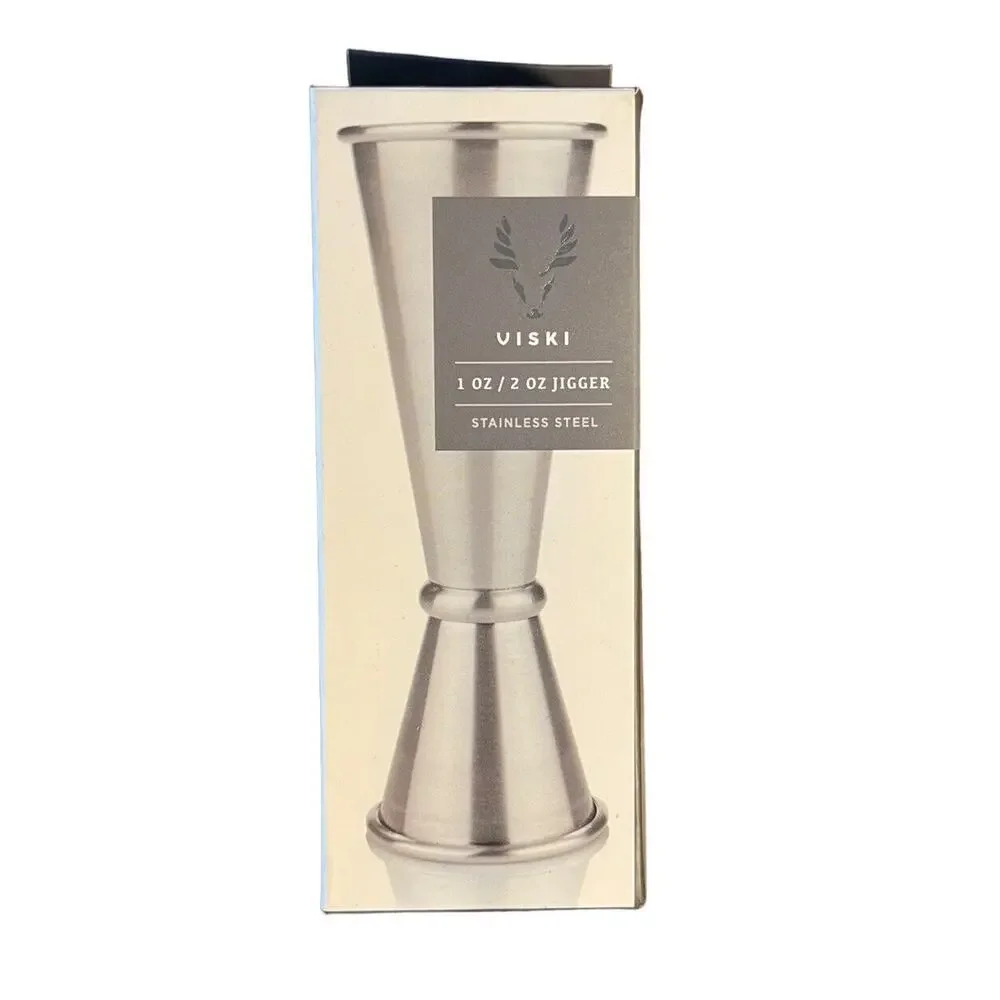 Viski Professional Large‎ Japanese Style Makoto Jigger Shots Bar tools Stainless